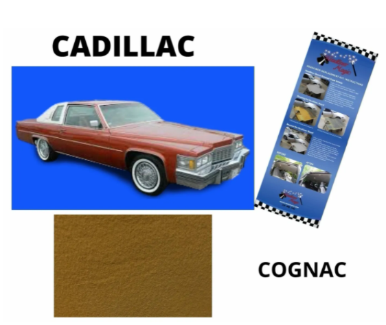 1885 Cognac 3/16" Foam Backed Headliner Material Sold By the Yard - Headliner Magic Cadillac, Sold By The Yard