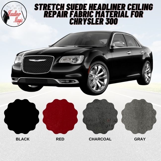 Stretch Suede Headliner Ceiling Repair Fabric Material for Chrysler 300