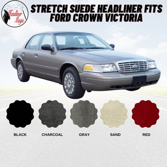 Stretch Suede Headliner Fits Ford Crown Victoria