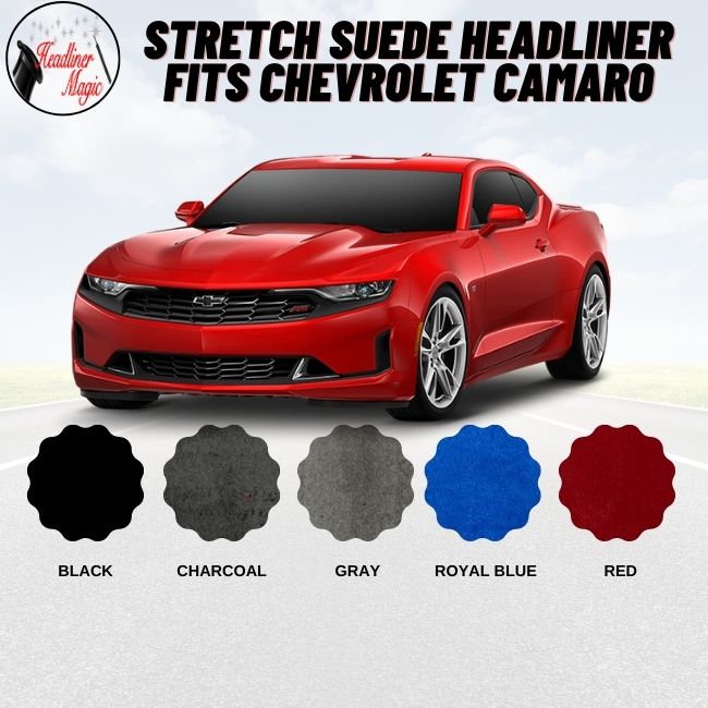 Stretch Suede Headliner Fits Chevrolet Camaro