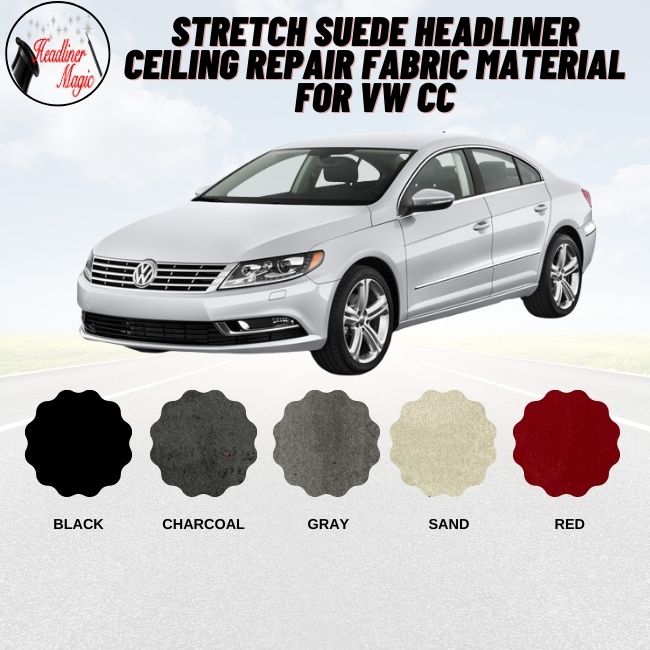 Stretch Suede Headliner Ceiling Repair Fabric Material for VW CC