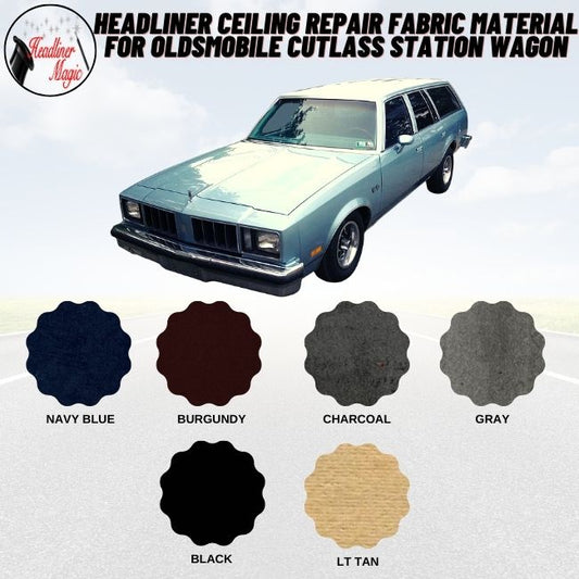 Headliner Ceiling Repair Fabric Material for Oldsmobile Cutlass Station Wagon