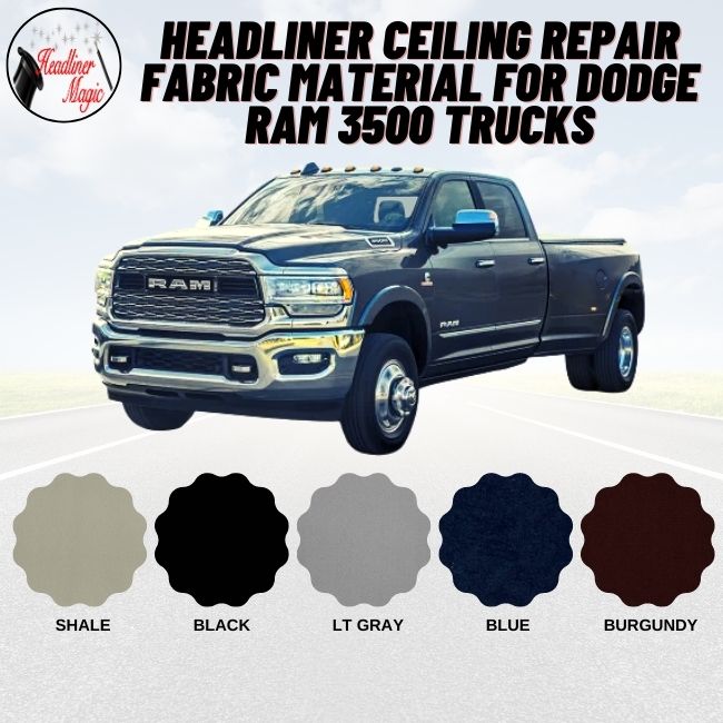 Headliner Ceiling Repair Fabric Material for Dodge Ram 3500 Trucks