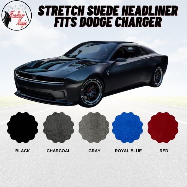 Stretch Suede Headliner Fits Dodge Charger