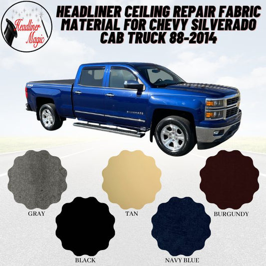 Headliner Ceiling Repair Fabric Material for Chevy Silverado Cab Truck 88-2014
