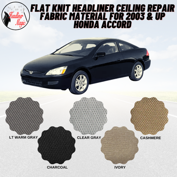 Flat Knit Headliner Ceiling Repair Fabric Material for 2003 & UP Honda