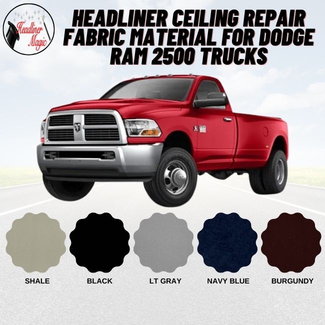 Headliner Ceiling Repair Fabric Material for Dodge Ram 2500 Trucks