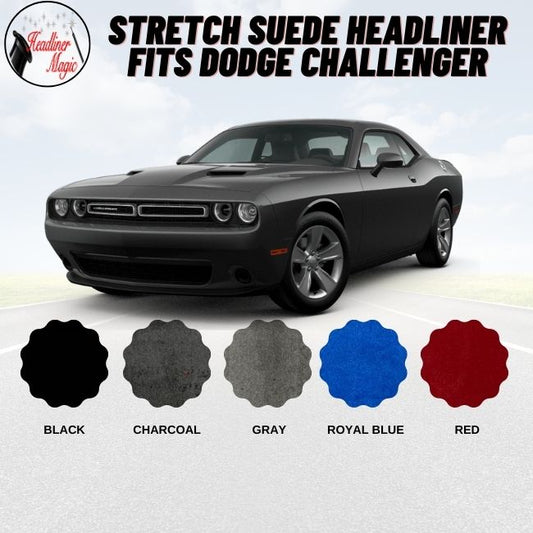 Stretch Suede Headliner Fits Dodge Challenger