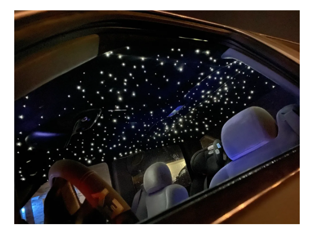 370 PCS - Twinkle and Meteor 9.8ft (0.03in+0.04in+0.06in) LED 16W Fiber Optic Ceiling Star Light Kit - Headliner Magic Starlight Kits