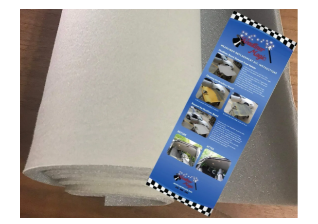 3/16" Foam Backed Headliner Material Sold By the Yard - Headliner Magic Sold By The Yard