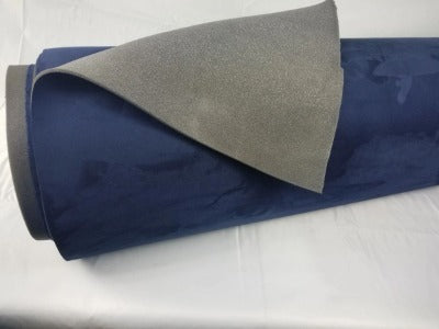 Royal Blue Luxury Stretch Suede Foam Backed Automotive Headliner Fabric –  Fashion Fabrics LLC
