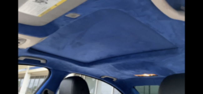 Stretch Luxury Suede With Foam Backing Sold By the Yard (36" Long x 60" Wide) - Headliner Magic best seller, Royal Blue