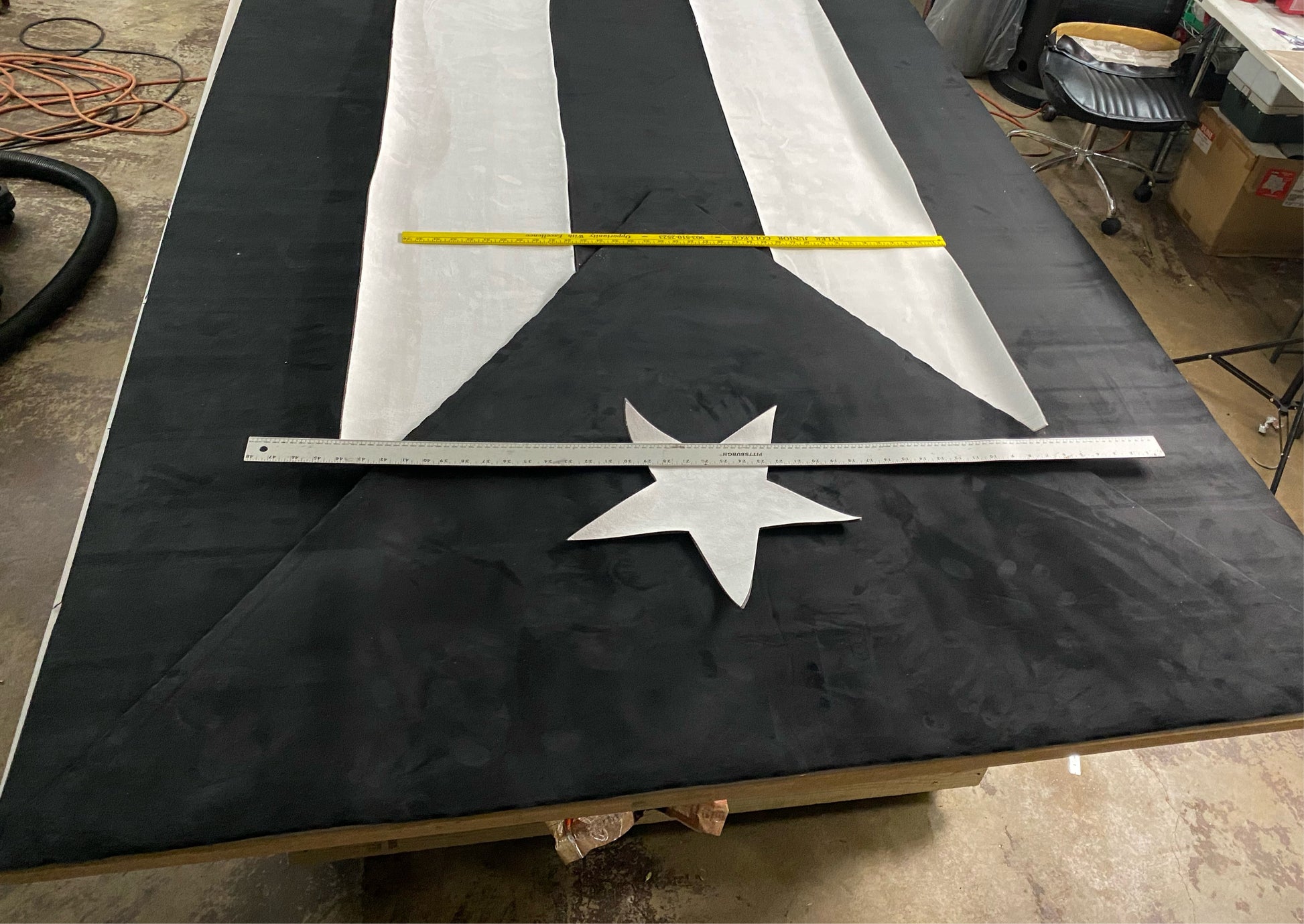 Puerto Rican Flag Stretch Suede Headliner Fits Dodge Challenger Headliner Magic